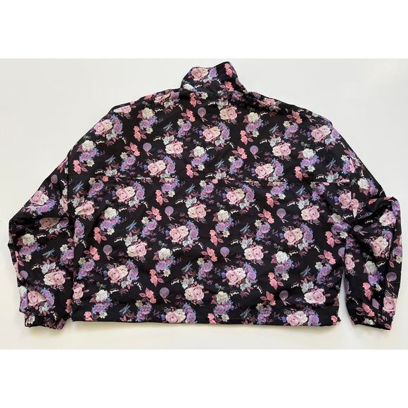 Puma Women's Tabitha Simmons Black Floral Print Reversible Jacket Size L NWT - Picture 12 of 16